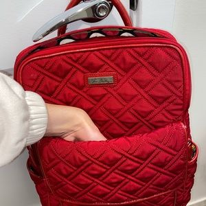 Red Quilted vera Bradley backpack